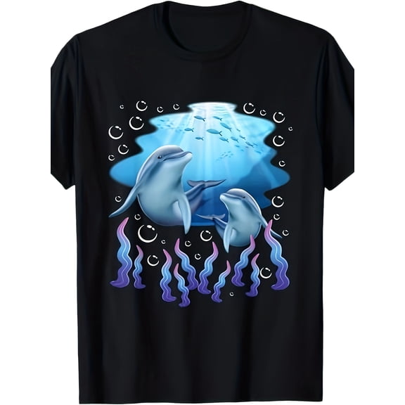 Dolphin Lover - Ocean Zoology Zookeeper Marine Biologist T-Shirt220g