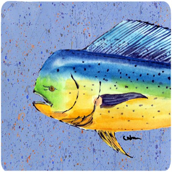 Dolphin Mahi Mahi Foam Coasters - Set Of 4