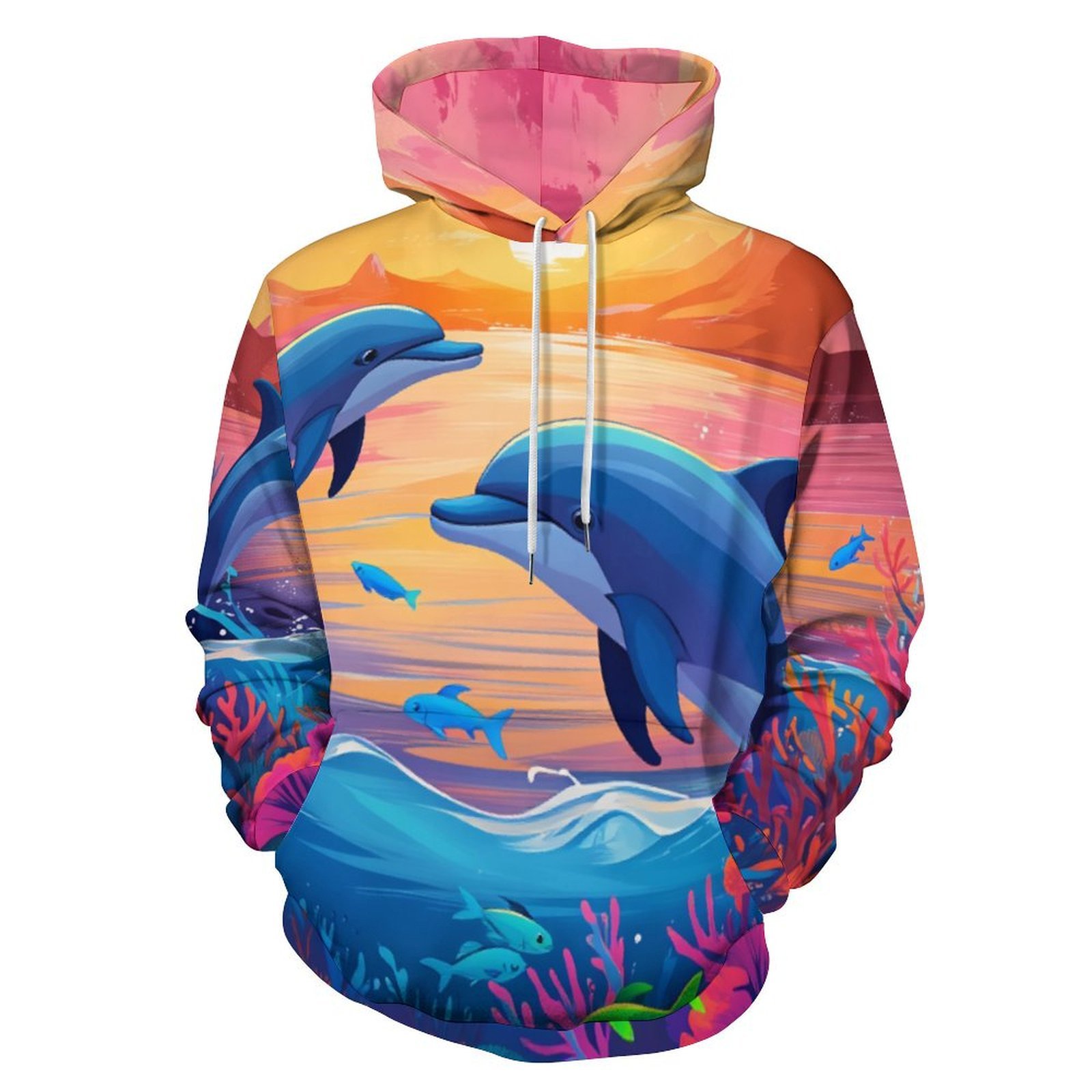Dolphin Marine Life 3D Print Hoodie Men Women Autumn Thin Pullover ...