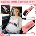 thumbnail image 1 of Dolphin Maternity Car Seat Belt Adjuster - Pregnancy Safety Belt Positioner for Belly Protection & Driving Comfort(Pink), 1 of 6