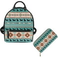thumbnail image 1 of Dolphin Mini Backpack Purse for Women Shoulder Bag Zipper Back Pack Daypack Travel Accessories Handbags Stuff Sack Tote Bags for Travel Shopping Backpacks Wallet Set Of 2, 1 of 5