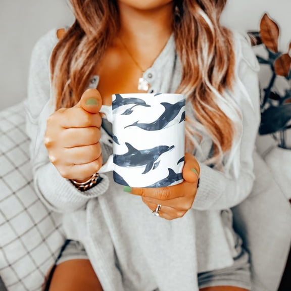 Dolphin Mug, Dolphin Gif, oz Mug, Dolphin Gift Ideas, Mothers Day Gift, Animal Lovers Gift, Gif Wo, Gift , Dolphin, Mug.