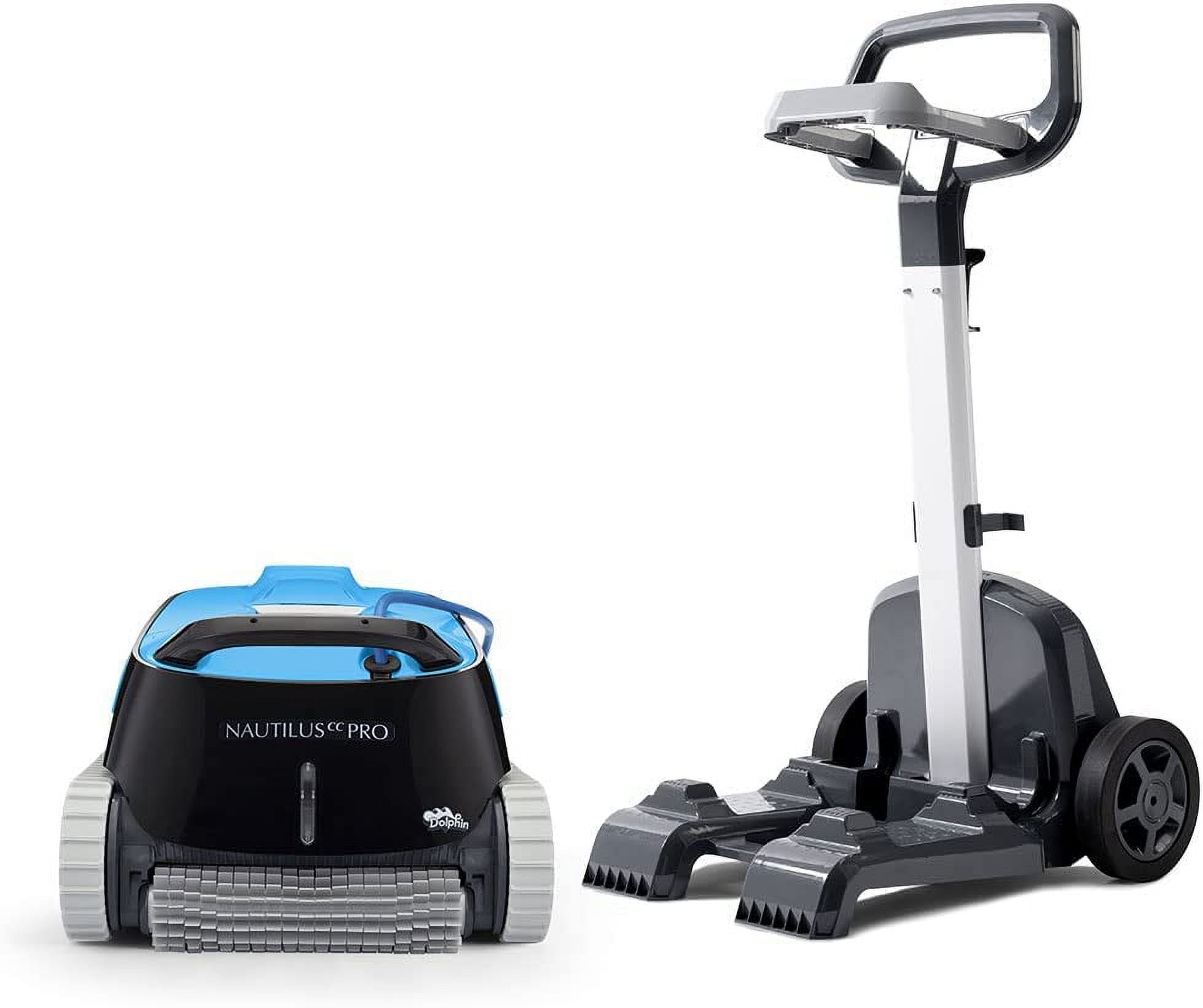 Dolphin Nautilus CC Pro Robotic Pool Vacuum Cleaner up to 50 FT - Transport Bundle with Caddy