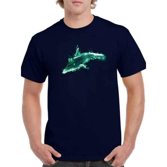 Dolphin Neon T-Shirt Men -Image by Shutterstock, Male 4X-Large