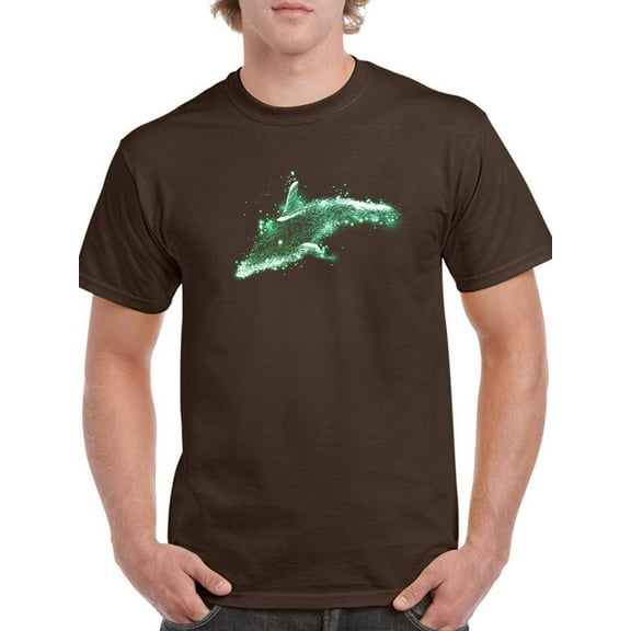 Dolphin Neon T-Shirt Men -Image by Shutterstock, Male x-Large