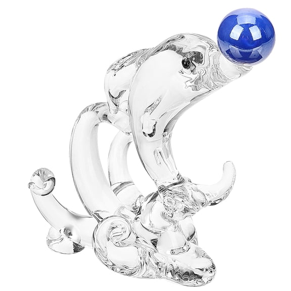 ifundom Crystal Dolphin Statue Smooth Decorative Figurine Compact Size Home Decor Accessory
