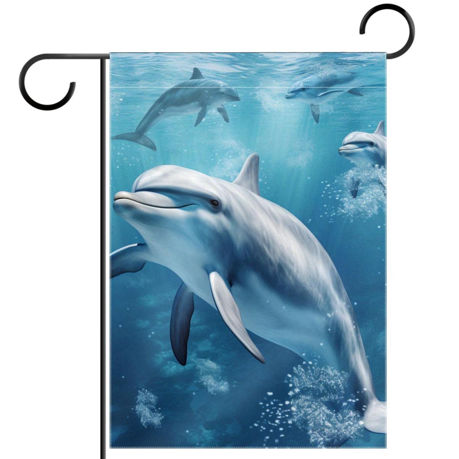 Dolphin Pattern Garden Banners Outdoor Flags for All Seasons