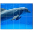 thumbnail image 1 of Dolphin Picture Ceramic Tile Mural Kitchen Backsplash Bathroom Shower, 404722-S5, 1 of 3