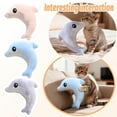 thumbnail image 1 of Dolphin Plush Toy for Pet, Cat Toys, Soft Fabric Toy With Cute Design for Indoor Entertainment, 1 of 4