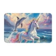 thumbnail image 1 of Dolphin Rainbow Horse Door Mat for Indoor, Welcome Door Mats Front Entrance Rug, Non-Slip Bathroom kitchen Rugs for Inside Floor, Small Rug Dog Door Mat 20X31.5 Inch, 1 of 5