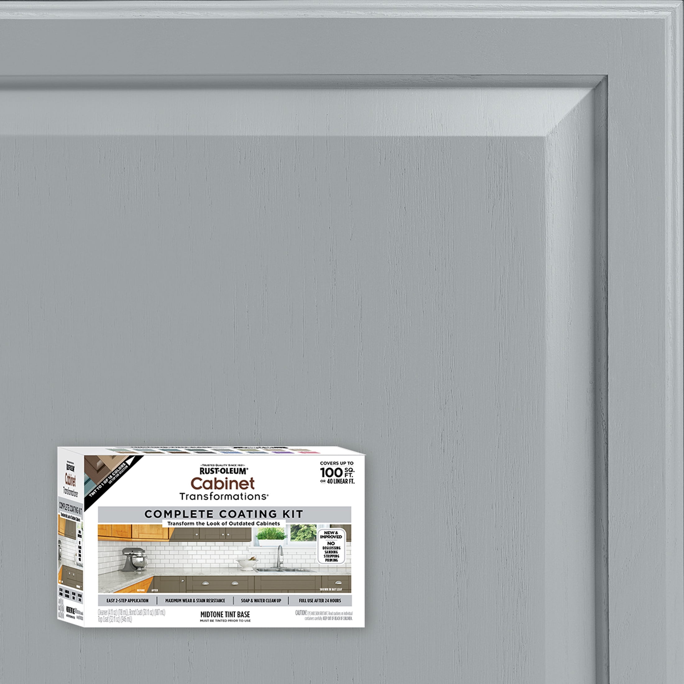 Dolphin, Rust-Oleum Cabinet Transformations Satin Coating Kit-37467914T, Quart