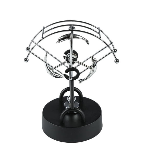 -Shaped Wrought Iron Office Ornaments Rotating Motion Instrument Crafts