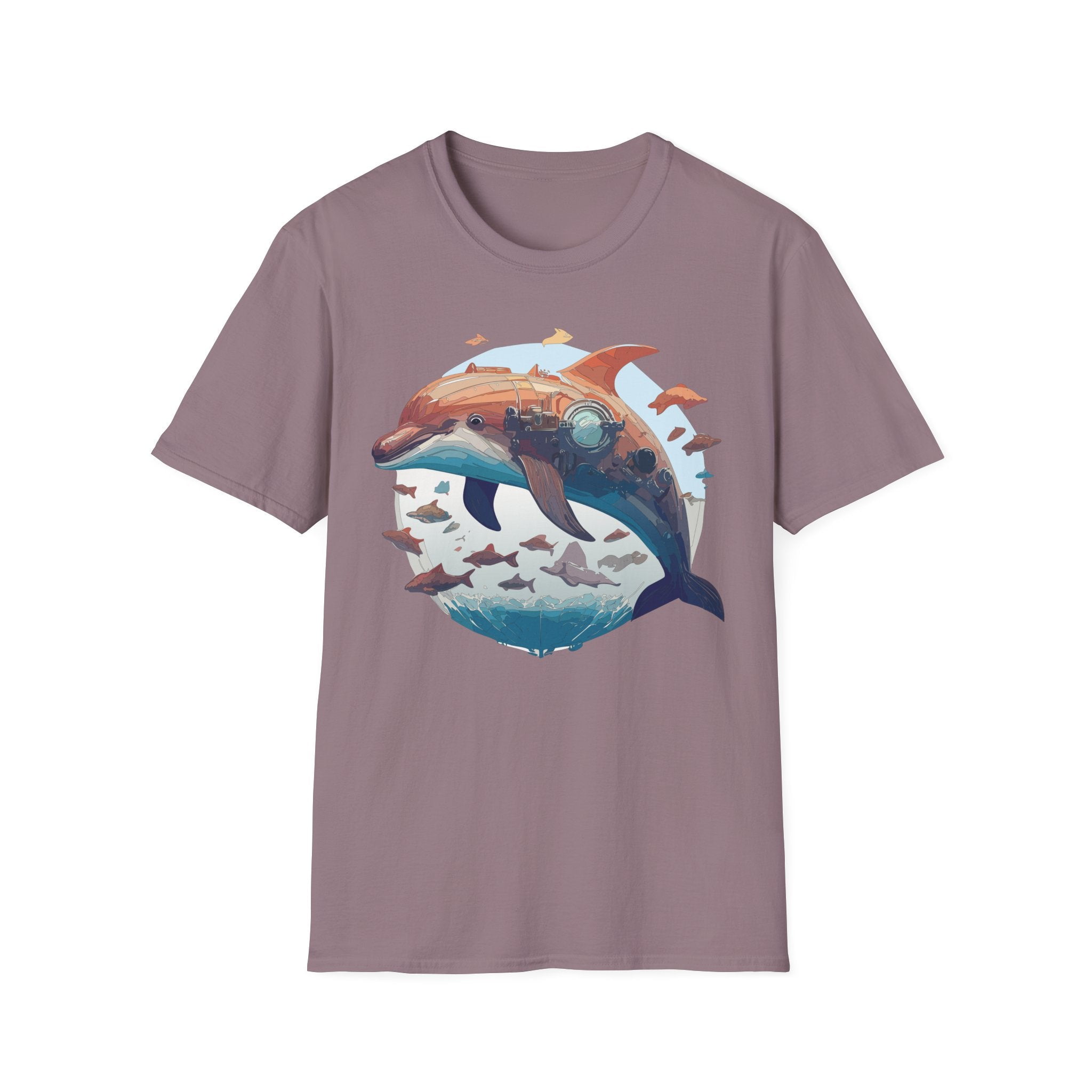 Dolphin Print Women'S Shirt