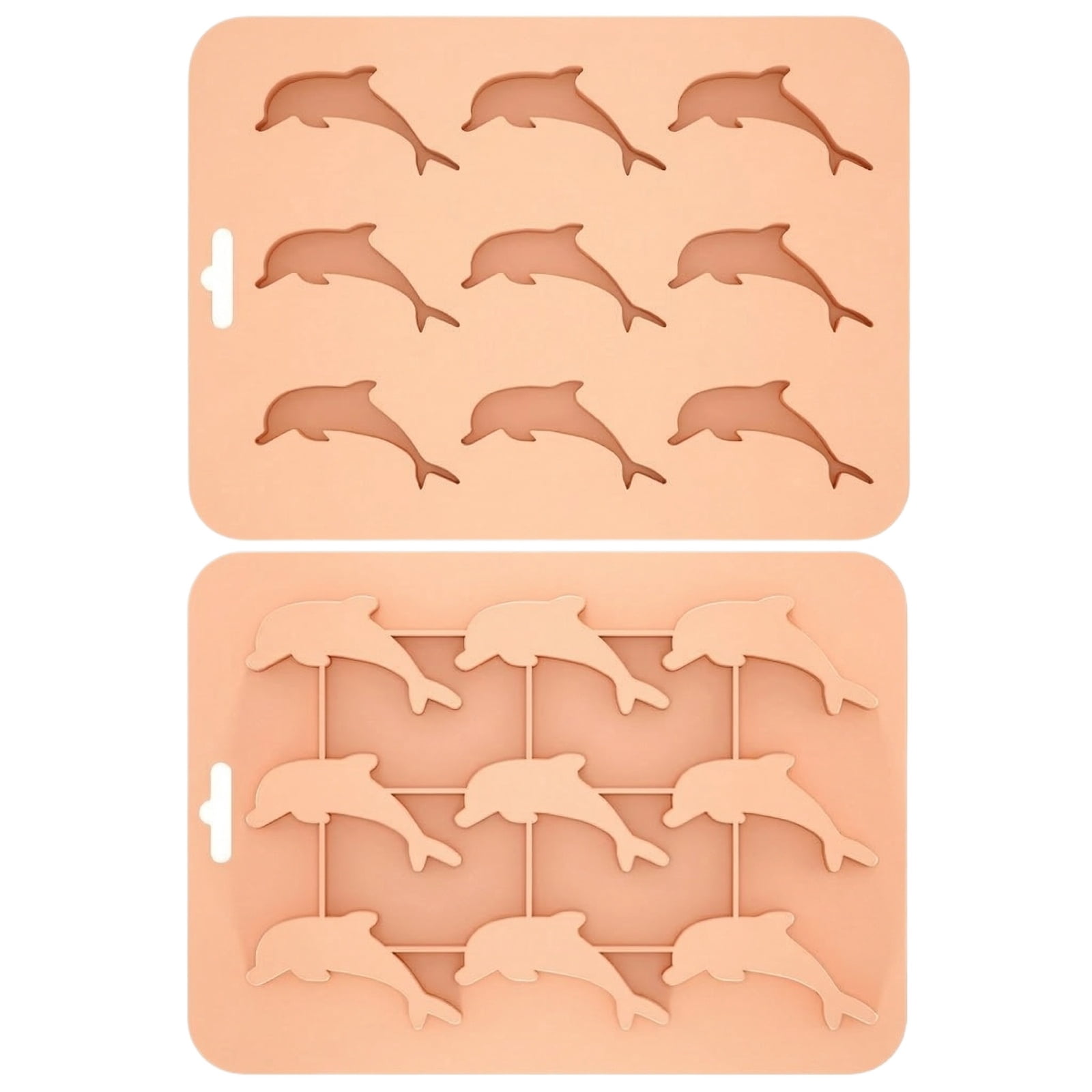 Dolphin Silicone Mold Ice Cube Tray Chocolate Candy Maker Pudding ...