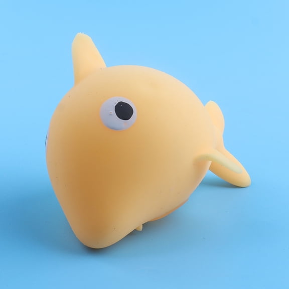 Dolphin Squeeze Toy, 1PC TPR Press Dolphin Anxiety Relief Pinching Toy, Release Stress, Yellow