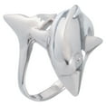 thumbnail image 1 of Dolphin Sterling Silver Wrap Ring - 8, 1 of 2