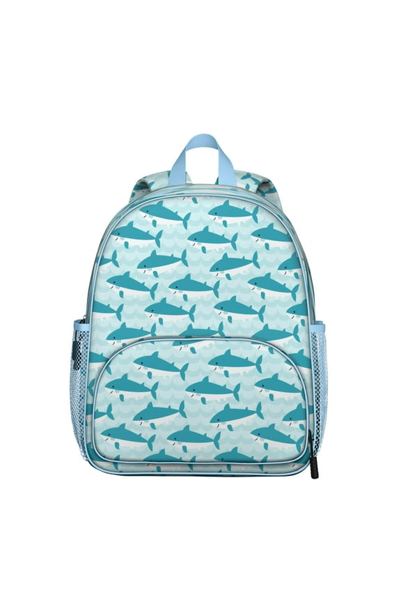 Dolphin Student Backpack - Cute Nautical Underwater Marine Life Design with Durable Lightweight Oxford Fabric, Perfect for Elementary and Middle School Students