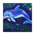 thumbnail image 1 of Dolphin Swimming Reflection - Canvas, 1 of 25