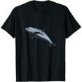 thumbnail image 1 of Dolphin T-Shirt men and women can wear, black, white, gifts, 1 of 4