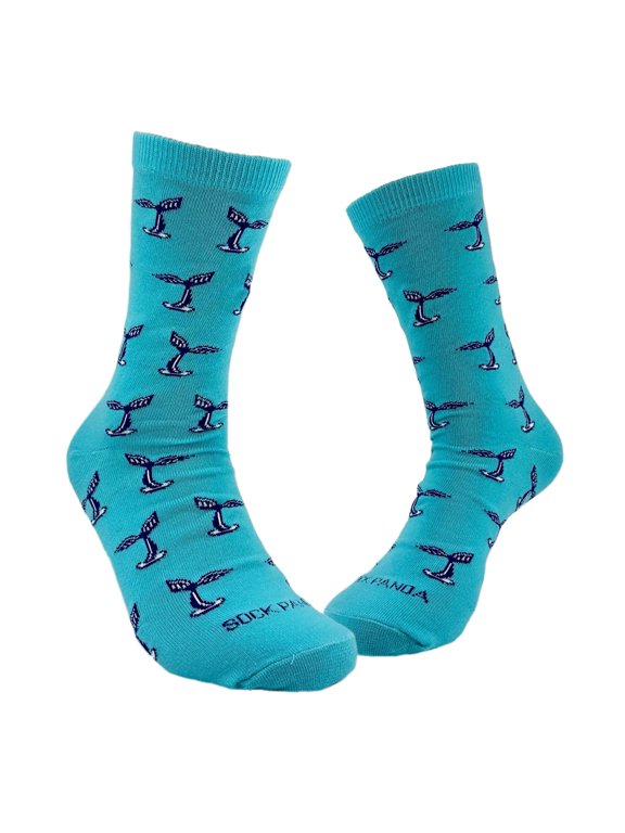 Dolphin Tails Pattern Socks from the Sock Panda (Adult Medium - Women's Shoe Sizes 5-10)