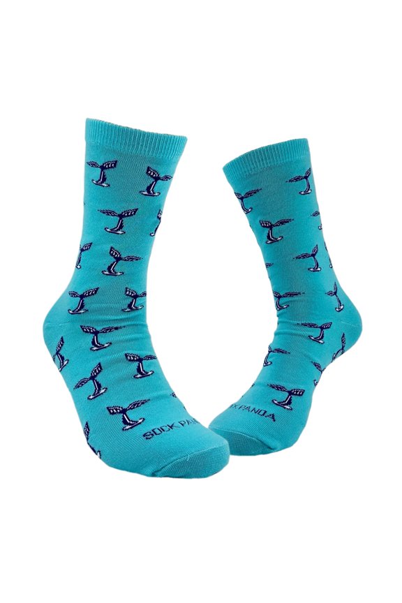Dolphin Tails Pattern Socks from the Sock Panda (Adult Medium - Women's Shoe Sizes 5-10)