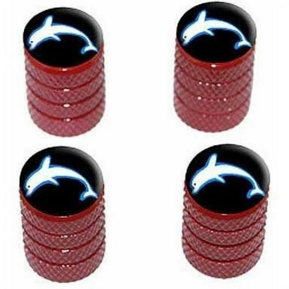 Dolphin Tire Rim Wheel Aluminum Valve Stem Caps, Multiple Colors