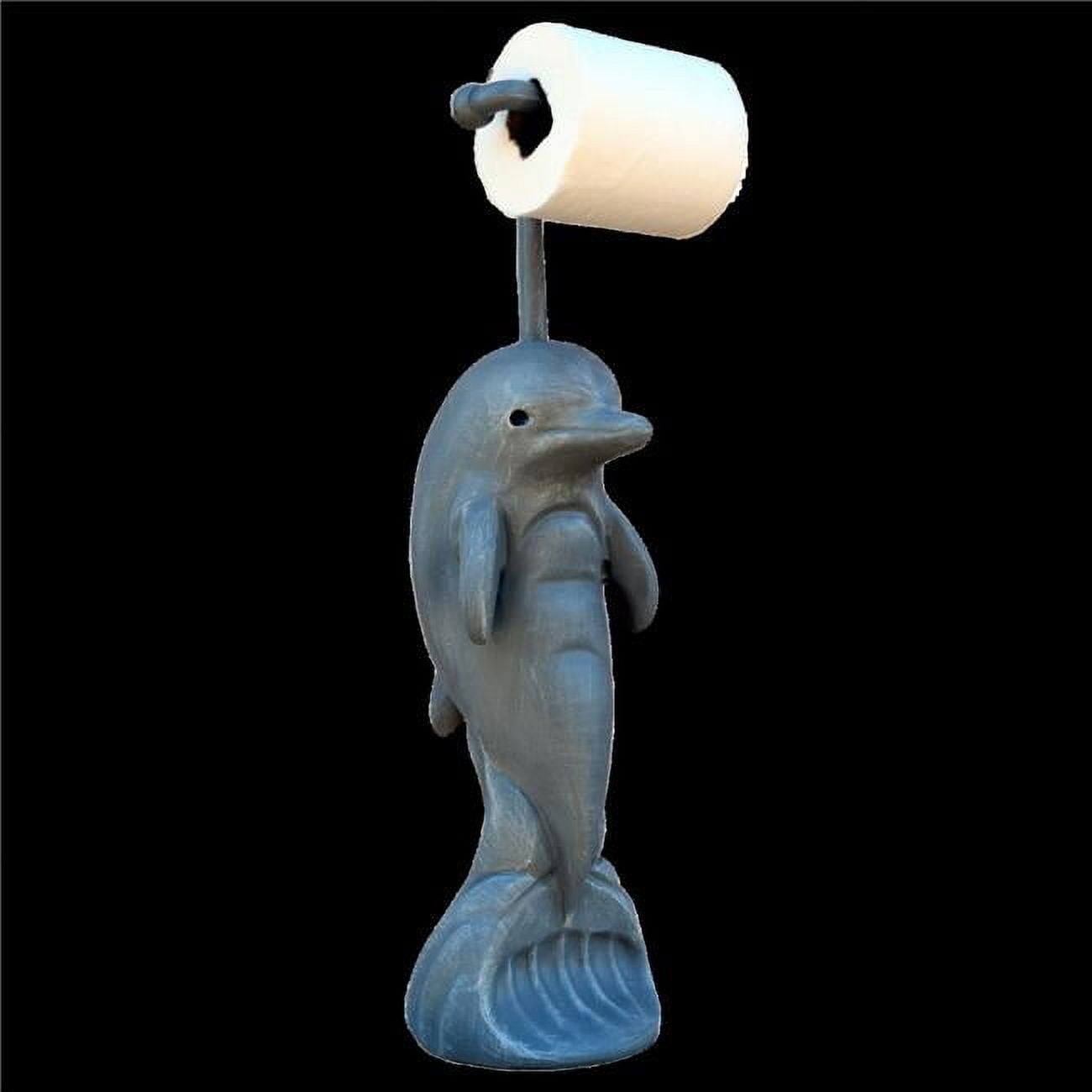 Punch-free Resin Dolphin Toilet Paper Holder Big Shark Toilet