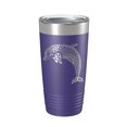 thumbnail image 1 of Dolphin Tumbler Zentangle Travel Mug Insulated Laser Engraved Coffee Cup 20 oz Purple, 1 of 1