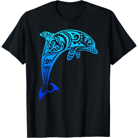 Dolphin Vintage Retro Throwback Vacation T-Shirt for Men Women Kids,Dark Heather color,size XL