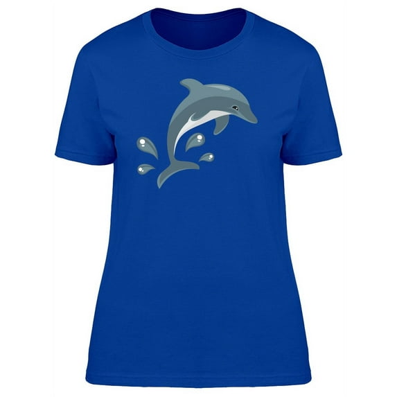 Dolphin Water Animal Ocean T-Shirt Women -Image by Shutterstock, Female Medium