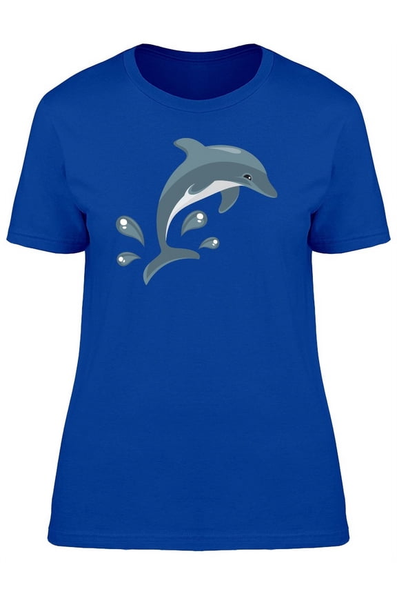 Dolphin Water Animal Ocean T-Shirt Women -Image by Shutterstock, Female Small