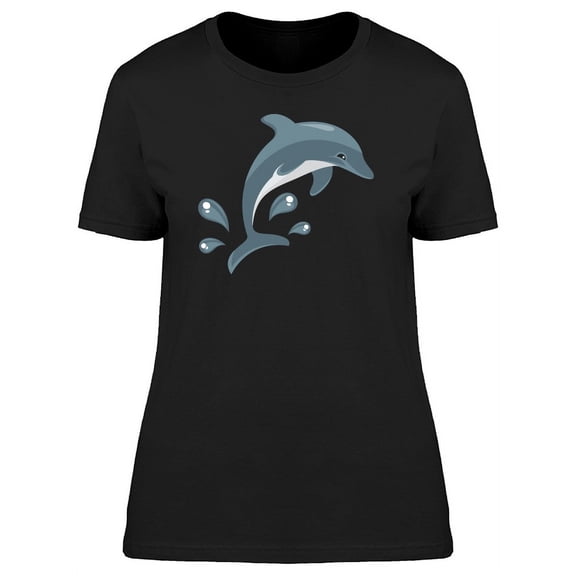 Dolphin Water Animal Ocean T-Shirt Women -Image by Shutterstock, Female x-Large