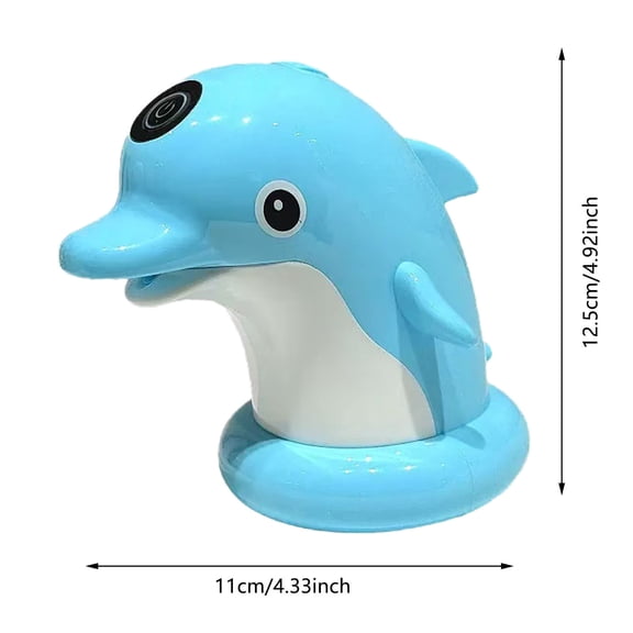 Dolphin Water Pump Toy For Water Table, Battery Operated Summer Water Play Toy, Outdoor Pool Water Accessory For Home And Backyard,Blue - 12.5X11Cm