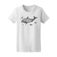 thumbnail image 1 of Dolphin With Fish Tattoo Style T-Shirt Men -Image by Shutterstock, Male Large, 1 of 4