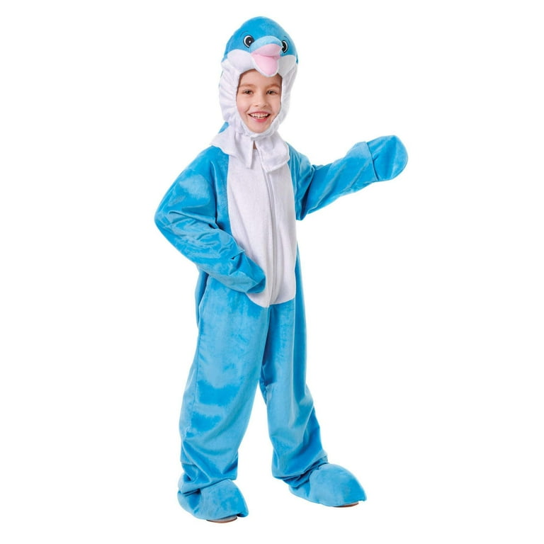 Dolphin With Head 128cm Childrens Costume Unisex Dolphin With Head 128cm Childrens Costume Unisex