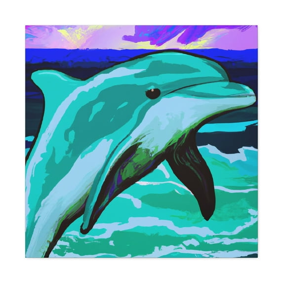 "Dolphin's Pop Joyride" - Canvas
