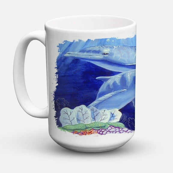 Dolphin under the sea Coffee Mug 15 oz