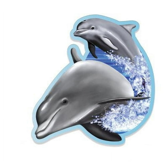 Dolphins - 3" Vinyl Sticker - For Car Laptop I-Pad Phone Helmet Hard Hat - Waterproof Decal
