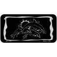 thumbnail image 1 of Dolphins Black Brushed Chrome Novelty Metal License Plate 6" x 3" Bicycle (BPC), 1 of 1