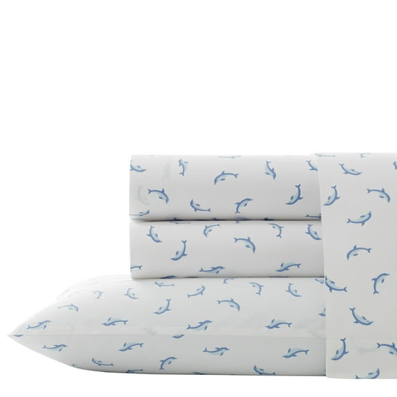 Dolphins Blue Sheet Set, Queen