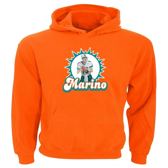 Dolphins Dan Marino Logo Hooded Sweatshirt