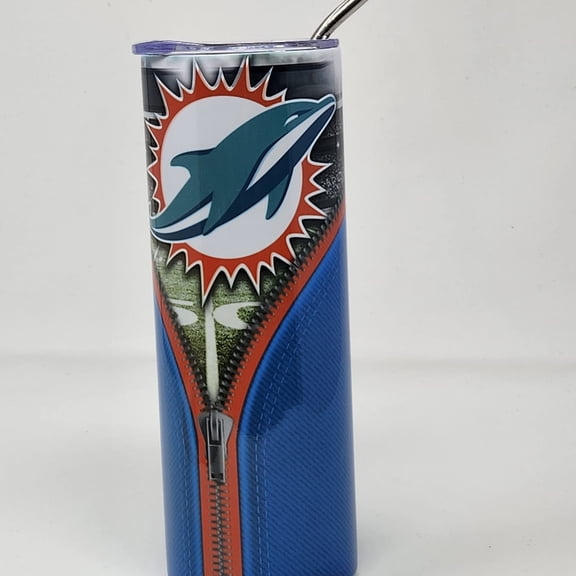 Dolphins Football 20 oz Tumbler: Miami NFL Gift