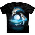 thumbnail image 1 of Dolphins Jumping Over the Moon Kids T-Shirt - Kids X-Large, 1 of 1