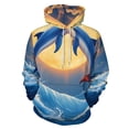 thumbnail image 1 of Dolphins Jumping at Sunset-2 3D Print Hoodie Men Women Autumn Thin Pullover Sweatshirt Vintage Streetwear Tops, 1 of 6