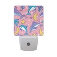 thumbnail image 1 of Dolphins Moon Stars Palm Trees LED Night Light with Smart Sensor Plug Into Wall Dusk to Dawn 2 packs, 1 of 7