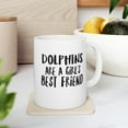 thumbnail image 1 of Dolphins Mug, Girls Best Friend Cup, Ocean Gift, Marine Biology Coffee Mug, 1 of 4