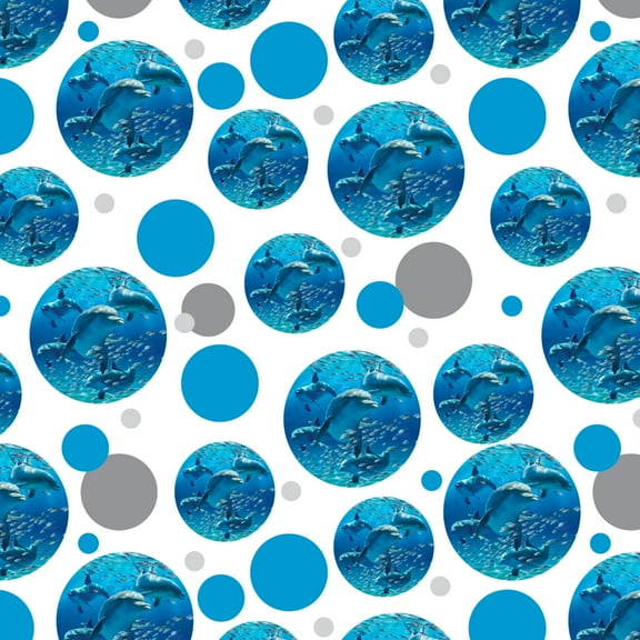 Dolphins Pod Underwater Diving Ocean Premium Gift Wrap Wrapping Paper Roll