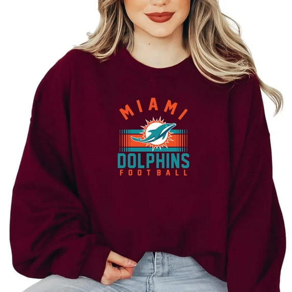 Dolphins Prime Time Football Fan Sports Starter Vintage Aqua Retro SweatShirt Unisex, up to 5XL
