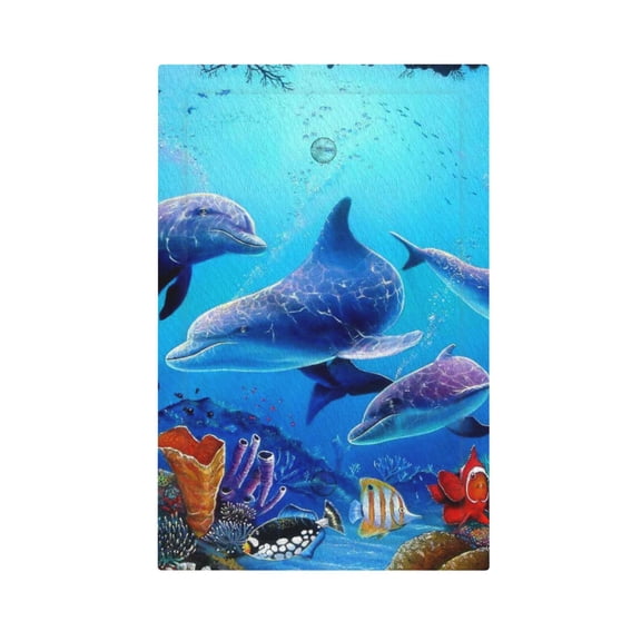 Dolphins Rainbow Dolphin Light Switch Cover Decorator No Device Blank Wall Plate 1-Gang Receptacle Outlet Decor