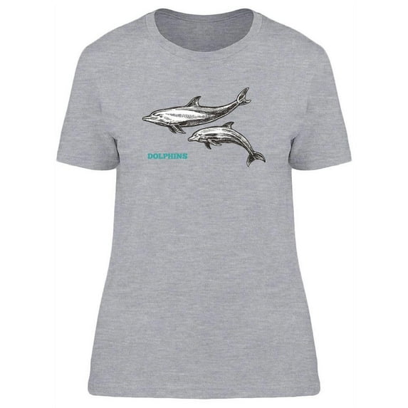 Dolphins Vintage Design T-Shirt Women -Image by Shutterstock, Female XX-Large
